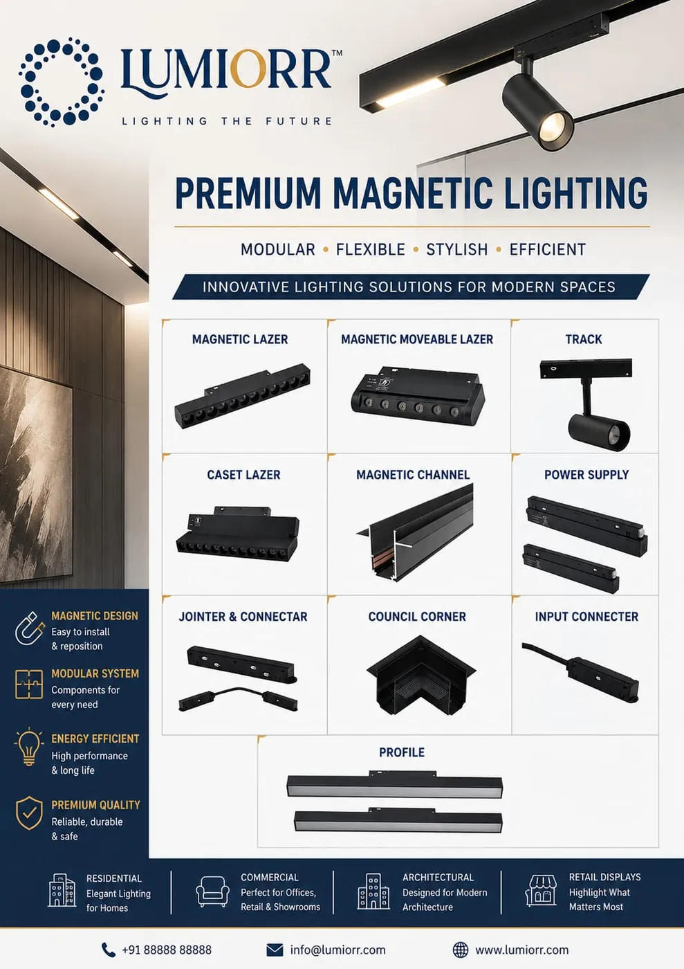 LUMIORR Magnetic Track